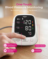 AILIFEE U181 | Professional Blood Pressure Monitor with 16.5" Wide-Range Cuff, One-Touch Clinical Accuracy & Dual-Power Mode