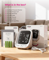 AILIFEE U312 | Professional Voice-Guided Blood Pressure Monitor with 3-Color Backlit LED, Universal Wide Cuff & Dual-Power System