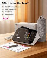 AILIFEE U632 | Rechargeable Blood Pressure Monitor with 16.5" Universal Cuff, 200-Use Battery Life, 3-Color LED & Voice Guidance