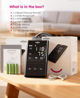 AILIFEE U392 | Professional Blood Pressure Monitor with Irregular Heartbeat Detection, Voice Broadcast & 3-Color LED Indicator