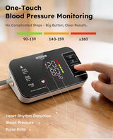 AILIFEE U632 | Rechargeable Blood Pressure Monitor with 16.5" Universal Cuff, 200-Use Battery Life, 3-Color LED & Voice Guidance