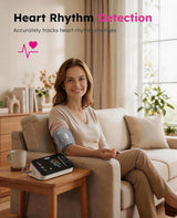 AILIFEE U632 | Rechargeable Blood Pressure Monitor with 16.5" Universal Cuff, 200-Use Battery Life, 3-Color LED & Voice Guidance