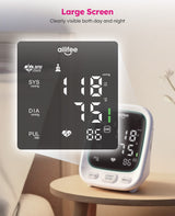 AILIFEE U312 | Professional Voice-Guided Blood Pressure Monitor with 3-Color Backlit LED, Universal Wide Cuff & Dual-Power System